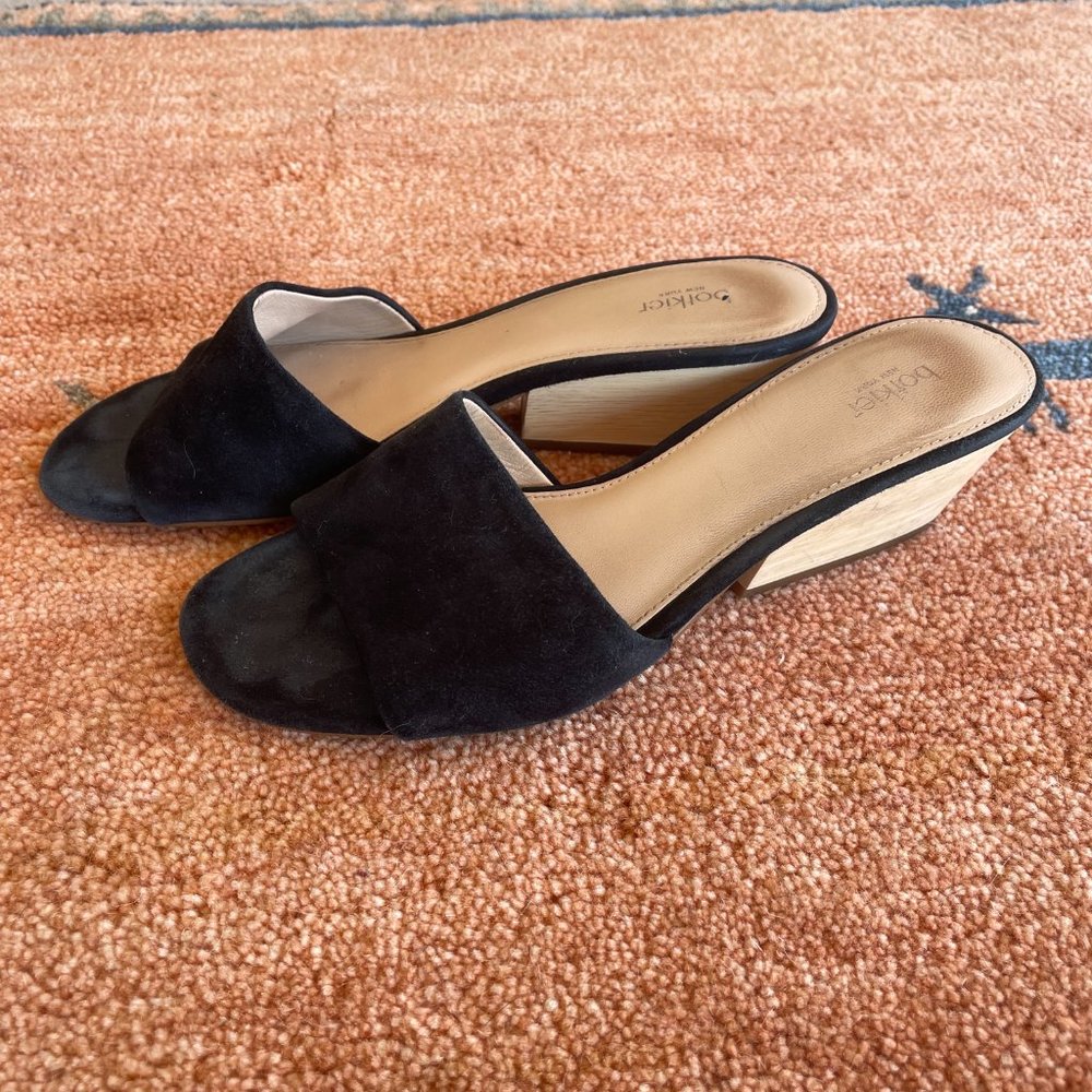 Botkier Carlie Block Heel Slides, Black, 8 - image 2